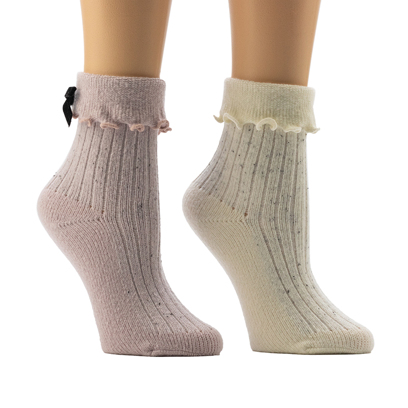 Ladies'Fleck 3x1 Rib Cozy Home ถุงเท้า